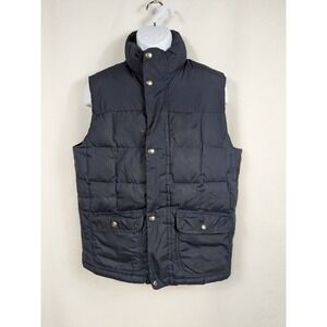 Nautica Down Vest Quilted Puffer Navy Feathers Gorpcore Winter Warm Mens M A057